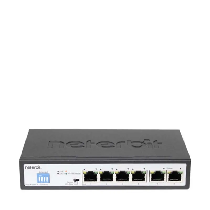 سوییچ شبکه 6 پورت نتربیت مدل NGS-F1006P-A